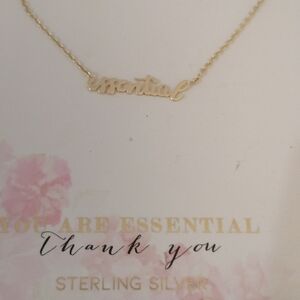 Isabella M.  925 Silver Vermeil  "essential"  Necklace